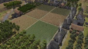 Screenshot of Farm land in the game Banished